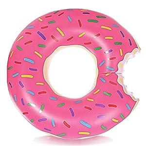 DMAR Pool Float Donut Pool Floats for Adults Donut Inflatables Donut Floatie Donut Tube Doughnut Pool Float Donut Swimming Ring for Beach Pool, 41", 1Pcs, Pink