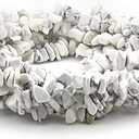 31 inches Chip Stone Loose Gemstones Beads Drilled Strand for Jewelry Making (Howlite)