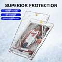 Magnetic Card Holder 35pt One Touch for Trading Cards Holder Card Protectors Hard Plastic Magnetic Card Case for Sports Card Baseball Card and Game Card Holder Display Case (100 Pack)