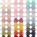 jollybows 30pcs Baby Girls Nylon Hair Bows Headbands Linen Bands Elastic Accessories for Kids Infants Newborn (3-30 PCS Solid Linen)