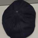 Men's Wool Blend Newsboy Cap Adjustable Gatsby Ivy Newsies Cabbie Hat Classic 8 Panel Tweed Flat Winter Hat (Medium, Pure Navy)