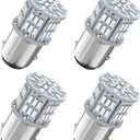 1157 Led Brake Light Bulb Red, 12V-24V 1157 7528 2357 2057 BAY15D LED Replacement Light Bulb for Brake Light Tail Light for Car RV Trailer Boat, 54SMD 3014 Chipset,4PCS