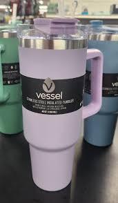Vessel Stainless Steel Insulated Tumbler with Handle, 40 oz, Purple
