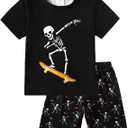 MyFav Boys Pajamas Sets Glow in Dark Skull Sleepwear Kids size 11/12Y