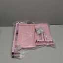 Spacrea clamp on Desk Shelf, 2 Tier Office Desk Shelves Organizer, Wood Desktop Supplies Storage Rack, Desk Organizers and Accessories (Pink)