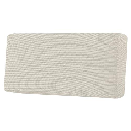 H.VERSAILTEX Super Stretch Individual Seat Cushion Covers Sofa Covers Couch Cushion Covers Slipcover Sets Thick Jacquard Textured Twill Fabric (1 Piece Sofa Cushion Cover, Natural)