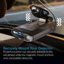 Escort Original Radar Detector EZ Mag Mount - StickyCup Silicon Suction Cup (Black) for Escort Models MAX 360/c MKII, Redline 360c, MAX 3, Cobra RAD 700i and Additional Models