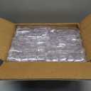 Amyhill 100 Pcs Disposable Tea Cups Mini Plastic Tea Cup Bulk with Handle Hard Plastic Coffee Mug Disposable Square Espresso Mug for Party Catering (Transparent)