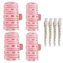 2 x Ouliget 2 in 1 Bangs Hair Rollers with Clip Hair Styling Clips Set,4 Pcs Volumizing Hair Clips Root Lifting Clips,4 Pcs Metal Duck Billed Hair Clips for Styling Sectioning