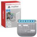 SwitchBot Smart Relay Switch 2PM, Power Metering, Dual Light Control, Built-in Bluetooth Repeater, Wi-Fi&Bluetooth Switch Compatible w/Alexa/Apple Home/Google Home/Matter Hub Required, 2.4GHz