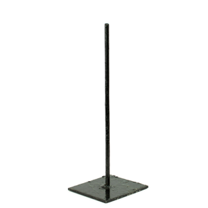  Square Metal Stand, Black 