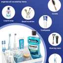 Bathroom Counter Organizer and Storage, 7 Slots Detachable Toothbrush Holders for Bathrooms, Anti-Slip Electric Toothbrush and Toothpaste Holder Countertop Vanity Organizer Accessories for Adults Kids
