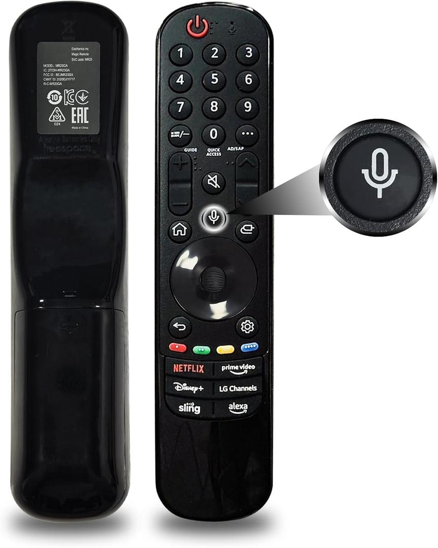 AKB76043102 MR23GA Magic Remote Compatible with LG OLED NanoCell 4K 8K UHD QNED Smart TVs 2019-2023, Replace MR23GA MR22GA MR21GA with Voice and Pointer
