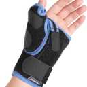 VELPEAU Carpal Tunnel Wrist Brace with Thumb Stabilizer Night Support, Completely Stabilizes Wrist Thumb Joint, Pain Relief for Tendonitis, De Quervain's Tenosynovitis, Arthritis (Short, Left Hand, L) (Large (Pack of 1), Short-left Hands)