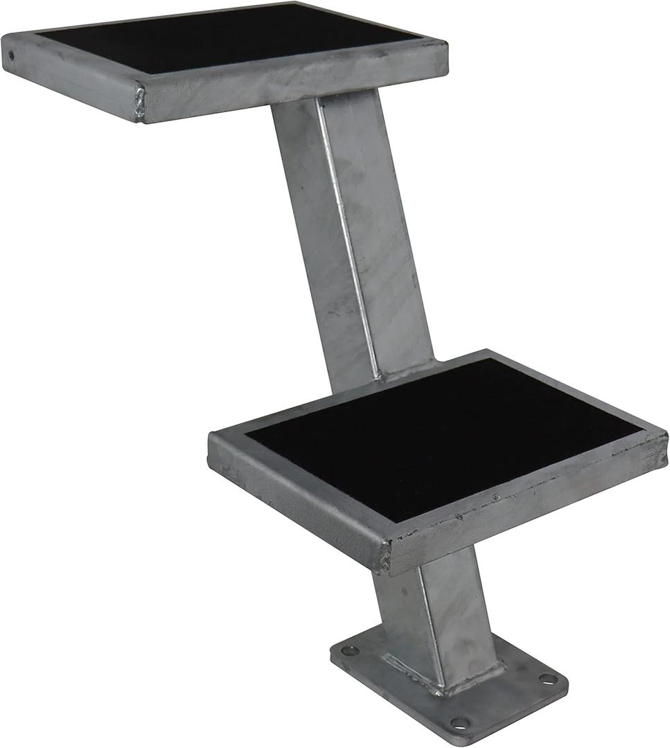Extreme Max 3006.6812 Galvanized Trailer Tongue Step - Double (Silver)