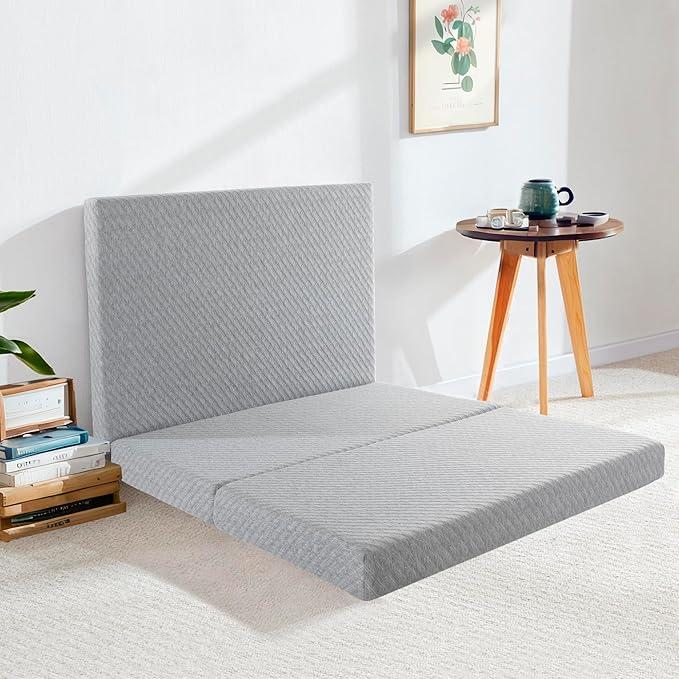 Portable Tri Folding Gel Memory Foam Mattress | Breathable Mesh Sides with Ultra Soft, Removable and Washable Cover
12.6x12.6x28.4