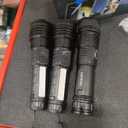 4Pack Flashlights High Lumens 9900FL, 7Mode Flashlight Rechargeable with LCD Digital Display, Rechargeable Flashlights with COB Light, Adjustable Super Bright Flashlight, Powerful Tactical Flash Light