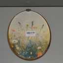 Hxlac Vintage Spring Flower Oval Wall Art Framed,