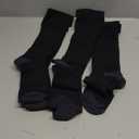 FITRELL 3 Pairs Compression Socks for Women and Men 20-30mmHg-Circulation Support Socks (Large-X-Large, Black)
