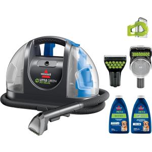 BISSELL Little Green Pet Deluxe Portable Carpet Cleaner and Car/Auto Detailer, 3353, Gray/Blue
