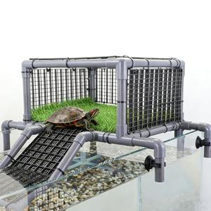 MLONDHSU Extra Large Turtle Basking Platform, Heavy-Duty Above Tank Dock & Ramp for Aquatic Turtles, Fits 18-20" Wide 50-90Gallon, Turtle Tank Accessories