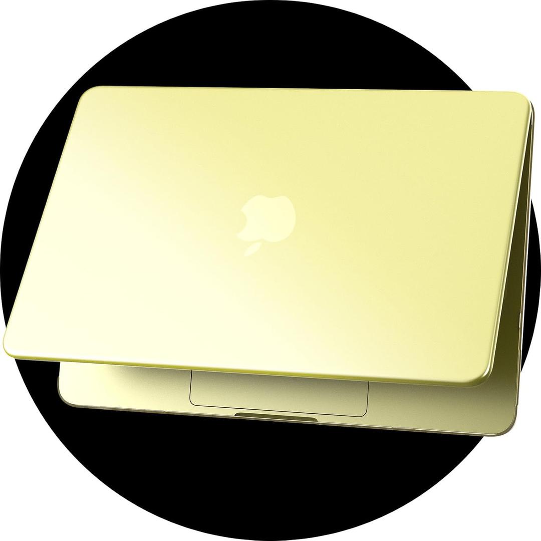 Ultra Thin Case Compatible with MacBook Neo 13 inch A18 Pro A3404 [Matching Mac's Color], 2026 Release, Matte Crystal Hard Cover for Mac Book Neo 13"Citrus Transparent