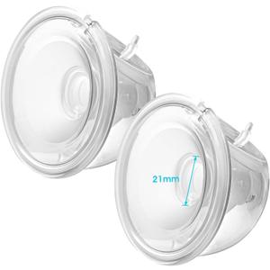 Hands-Free Wearable Universal Milk Collection Cups Compatible with Momcozy S9 Pro|S12 Pro and Zomee/Spectra/Medela/Lansinoh/babybuddha Breast Pump, Parts/Accessories Replacement