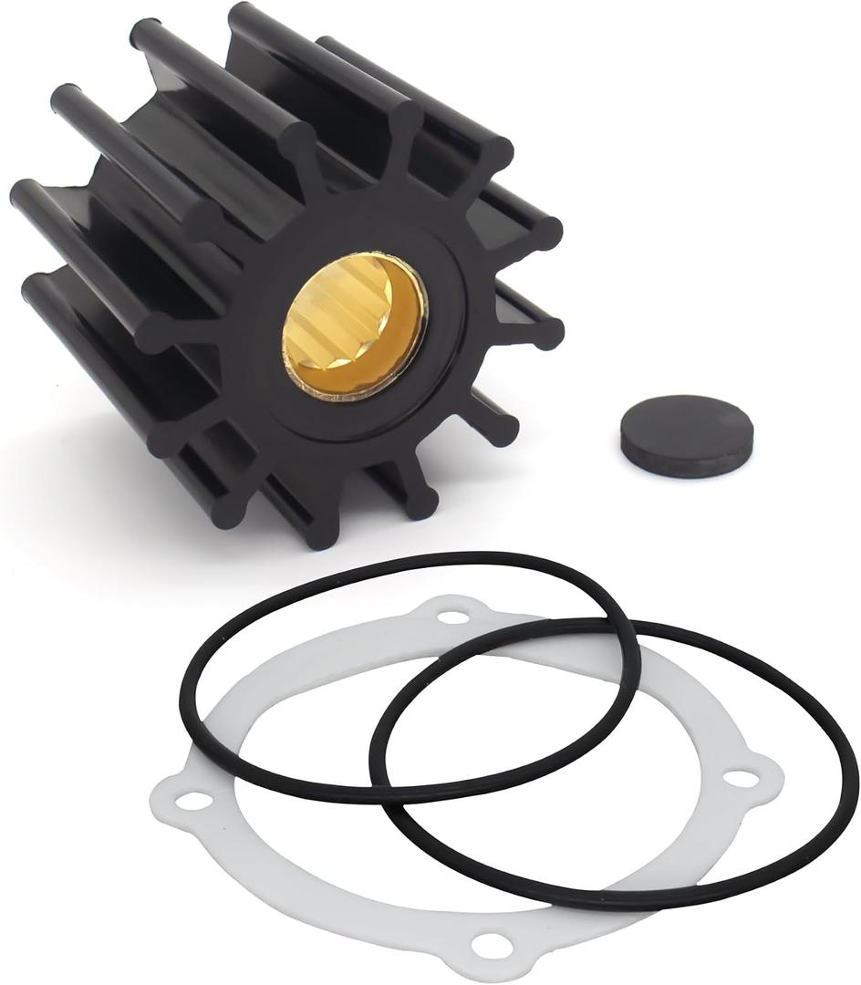 21213664 Sea Water Pump Impeller Kit Replace Vol-vo Penta 3.0-8.1 L V6 & V8 Gas Stern Drive Indmar Inboard Engines 2005 and Newer Replace 21700445 Sierra 18-3306