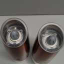 Rechargeable Electric Salt And Pepper Grinder Set, Automatic Gravity Electric Salt And Pepper Grinder Set, Adjustable Roughness, Led Light, 2 Pack, (Copper)