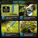 Weed Puller Tool,Electric Stand Up Weed Puller Tool, 21V Battery Powered w/ 1pcs 3000mAh,Heavy Duty 3-Claw Steel Root Weeder,for Dandelion Lawn Garden YardBlue
