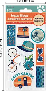 3 Sheet Fruille Sensory Stickers Autocollants Sensoricls
