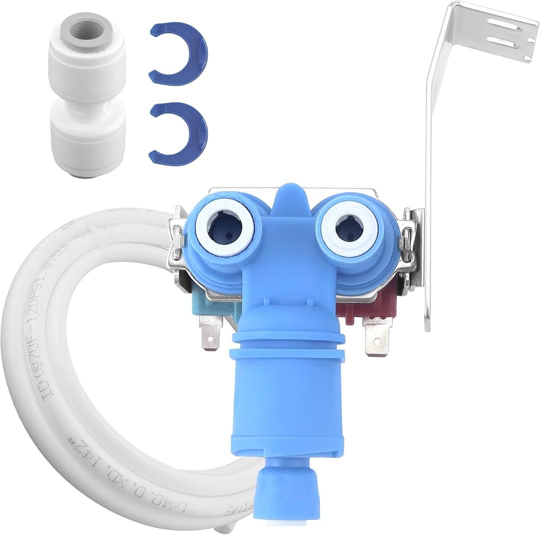 W10408179 W10179146 IMV708 Refrigerator Water Inlet Valve Compatible for Whirl-pool Ken-more Fridge PD00002943 2188622 2205762 2304757 Parts by MIFLUS