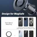 [Military-Grade] Magnetic Phone Holder for Car [Upgraded Strongest Magnet Power] Car Magnet Phone Mount, Air Vent Hands-Free Mag-Safe Cell Phone Holder Fit for iPhone 16 15 14 13 Pro Plus Max (Black)