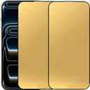 2 Pack Anti-Blue Tempered Glass Screen Protector Film for iPhone 17 Pro Max 6.9 inch Gold