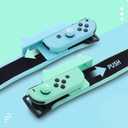 Dance Wristband Compatible with Switch Controllers, Adjustable Elastic Wrist Strap for Motion Game Controllers, Secure Hands-Free Band for Dance & Fitness Games, 2 Pack Black