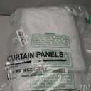 FOLKSIDE White Lace Curtains 90 Inches Long 2 Panels Paisley Floral Sheer Curtains for Living Room Bedroom Rod Pocket Light Filtering Curtains Large Window for Dining Room Decor Vintage Drapes, 52x90