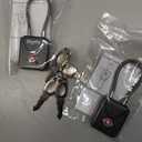 Luggage Locks with Key, [2 Pack] Diyife TSA Approved Luggage Locks, Suitcase Locks, Small TSA Travel Lock with Zinc Alloy Steel Cable Ideal for Backpacks, Bags, Toolbox, Case (Black)