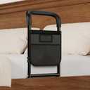 HOMEAL Bed Rails for Elderly Adults Safety, Portable Bed Assist Rails, Short