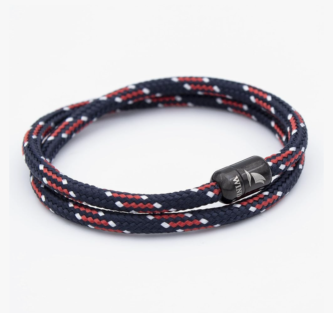 Wind Passion - Men’s Bracelet, Durable Rope Wristband for Men, Versatile Pulseras Para Hombres - Waterproof, Magnetic Clasp, Ideal for Outdoor & Fashion