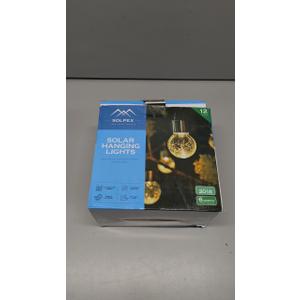 SOLPEX 12 Pack Hanging Solar Lights Outdoor, Solar Outdoor Lights Decorative, Solar Powered Waterproof Light, Hanging Globe Light for Garden, Yard, Patio, Lawn, Flower Bed (Warm White)