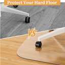 Office Chair Mat for Hardwood Floor, 46" x 60" Clear Plastic Desk Floor Protector, Heavy Duty Non-Slip Chair Mat for Rolling or Gaming Chairs, Durable Computer Mat for Home Office