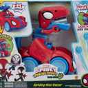 MARVEL Spidey and His Amazing Friends Spidey-Rex Racer - 8-Inch Vehicle with Sounds that Transforms from Vehicle Into Dinosaur