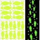 St. Patricks Day Luminous Leprechaun Footprints Glow in The Dark Paddys Decals Stickers Shamrock Gold Coin Saint St Pattys Day Party Decorations Classroom Floor Window Green Decals