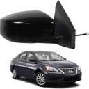 Marretoo for Nissan SENTRA 2013-2019 Side Mirror Assembly Passenger Side RH | Power Adjustable Glass | Heated |5 wires/pins Replaces NI1321262 963023SG1A for Nissan SENTRA S, SL, SR, SV Accessory