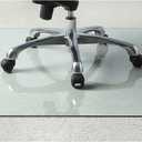 Lorell Tempered Glass Chairmat, 46" Width x 36" Depth x 0.25" Thickness, Clear, 1 Each