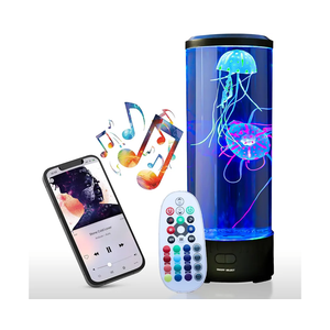 Brewish Jellyfish Lamp with 20W Bluetooth Speaker (Upgraded Motor 2025), 16 Color Changing Mood Lamp, 4 Modes Aquarium Night Light for Kids, Gift for Adults, Kids, Sensory Lights for Autistic Children