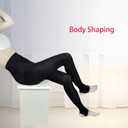 2-Pack Slightly Transparent Tights for girls & women, High Elasticity Sheen Glossy Pantyhose, Anti-Snag Stretchy, Versatile for Work Sports Dance Casual Daily Wear XL-Black-Stirrup (Black)