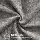 EMEMA 18x18 Inch Pillow CoversPack of 2 Soft Chenille Decorative Couch Pillow Covers Farmhouse Solid Dyed Square Pillowcases for Sofa Bed Gray(Only Covers)