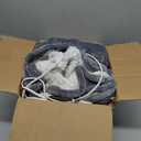 Heated Blanket Full Size with 1/2/4/6/8 Hours Auto-Off 10 Heat Level, 62'' * 84'' Cozy Faux Rabbit Fur Bubble Electric Blanket with Overheat Protection(Dark Grey)