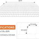 Tcamp Trellis Netting for Plants (5Ft x30Ft, 3.5" Square Mesh Ployester, 2Pack)